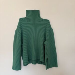H&M Green Turtleneck Sweater